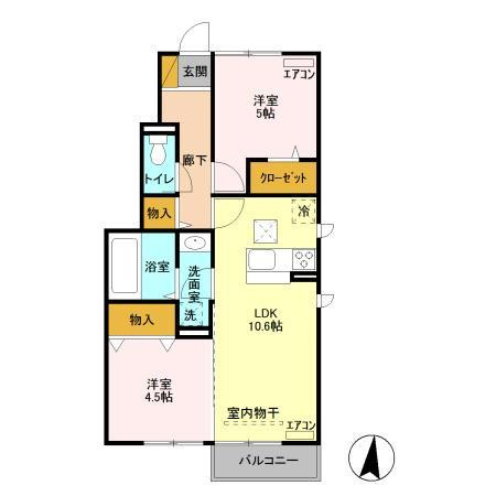 シャイニースカイコートの間取り