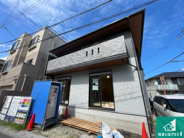 大津市坂本　新築一戸建ての外観|現在建築中！落ち着いた街並みで新生活を始めることが出来そう！周辺の物件も併せてご紹介させて頂きます！