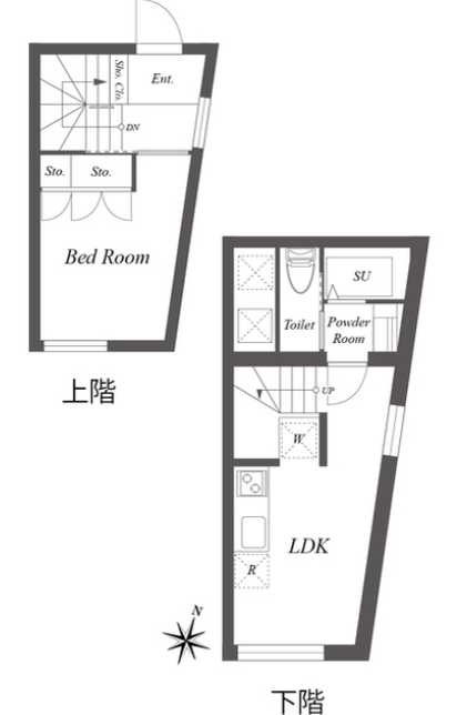 PASEOSANGENJAYAEASTWEST　ネット無料　敷金0　2面採光の間取り