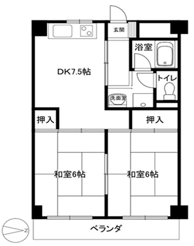 北邑ビルの間取り