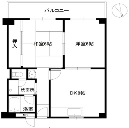 宮本マンションの間取り