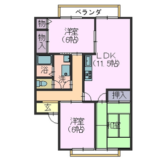 【間取り】 | リバーシャトルＣ棟