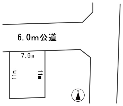 ６７０２４　岐阜市福光西３丁目土地の区画図