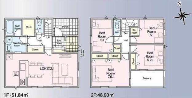 加須市北下新井第6　新築一戸建て　05　クレイドルガーデンの間取り|大容量SIC付きで散らかりがちな玄関もすっきり片付きます♪