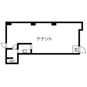 プレイス中川　貸店舗・事務所の間取り