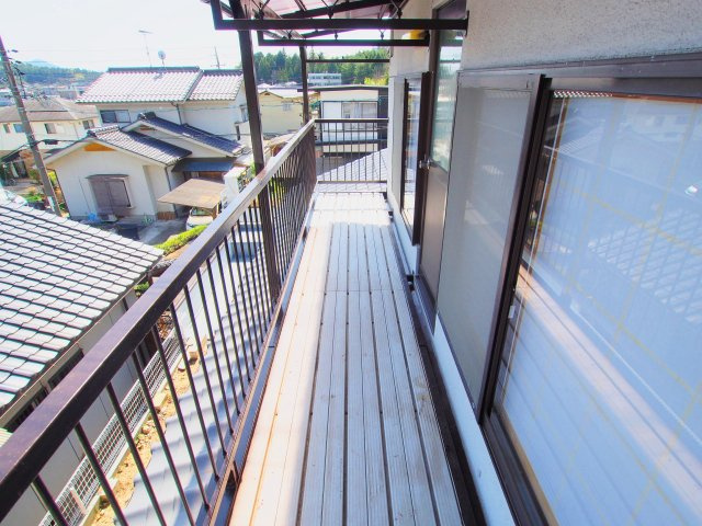 熊野戸建てのバルコニー