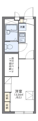 レオパレスミッドアイランドの間取り