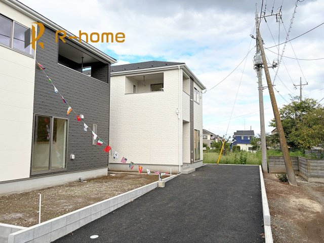 古河市大山第8　新築戸建て　1号棟の駐車場|カースペースは2台お停めいただけます♪