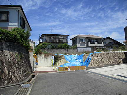廿日市市地御前北２丁目の前面道路含む現地写真