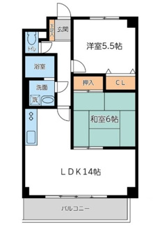 【間取り】 | ドミール相模大野 | 間取りです。