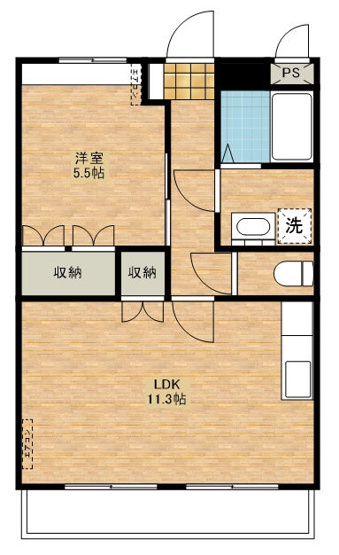 【間取り】 | パル新谷弐番館