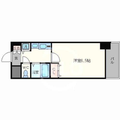 プレサンス難波リバーオアシスの間取り|プレサンス難波リバーオアシス　間取り