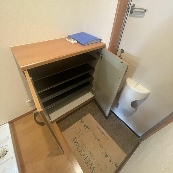 伊勢原市石田のアパートの玄関