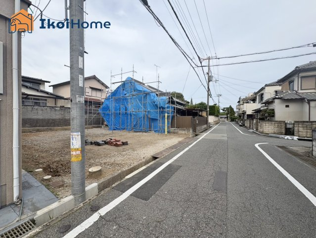 明石市二見町福里　1号地　土地の前面道路含む現地写真|●年中無休：当日予約可●前面道路は南西側幅員約5.4ｍ！ゆったりしておりますので安心です！
