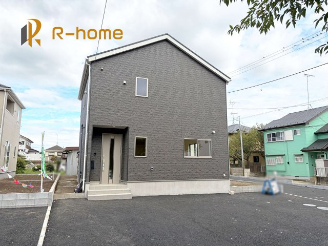 古河市大山第8　新築戸建て　2号棟の外観|建物完成いたしました！ご予約で『平日』や『夕方』などでもご見学可能です！