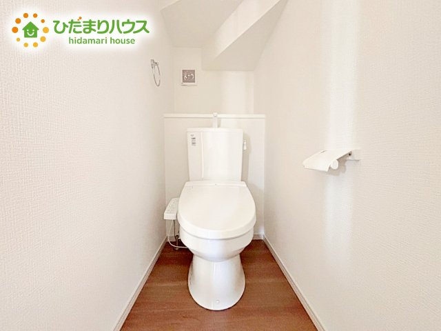 【トイレ】 | ひたちなか市高場6期　新築戸建　1号棟 | 白を基調としたトイレは、インテリア次第でどんな空間になるかワクワクしますね♪
