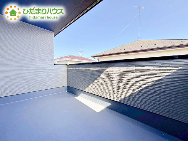 【バルコニー】 | ひたちなか市高場6期　新築戸建　1号棟 | あたたかな光が差し込む、南向きのバルコニー(#^^#)