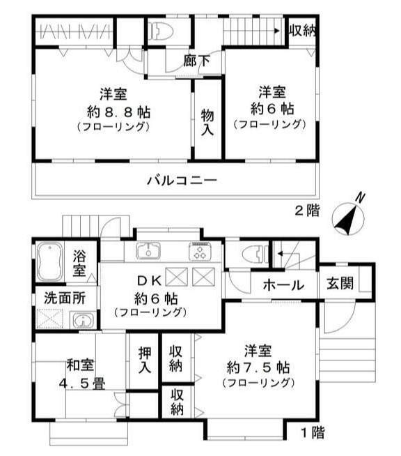 和泉１丁目戸建ての間取り