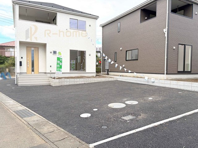 古河市大山第8　新築戸建て　3号棟の駐車場|カースペースは2台お停めいただけます♪