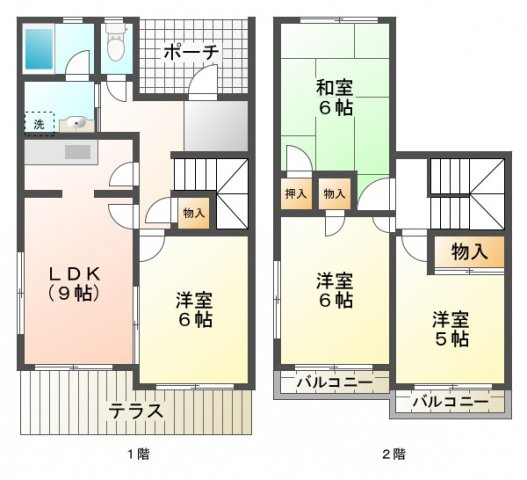 タウンハウス今寺Ⅰの間取り