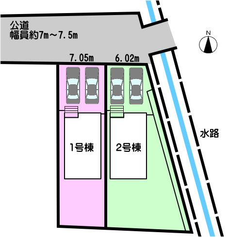 碧南市浜田町の区画図|2号棟