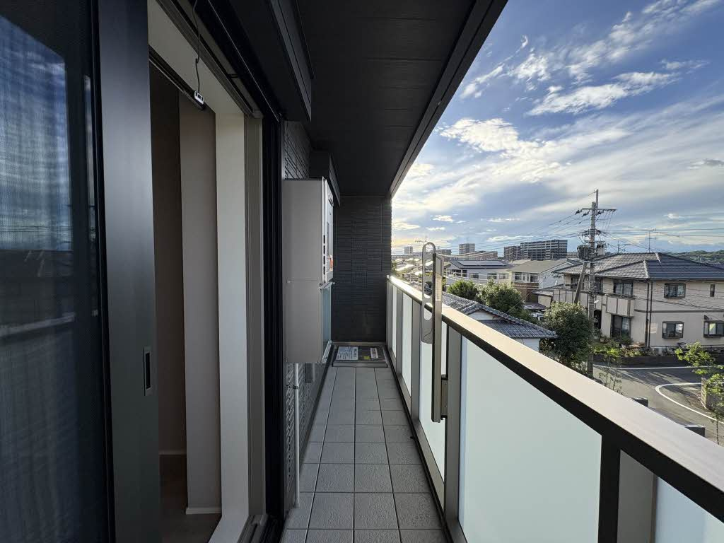 菊池郡菊陽町大字原水の賃貸マンションのバルコニー