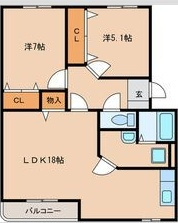 マンションCats eyeの間取り