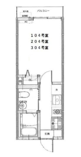 ベルメント東千葉の間取り