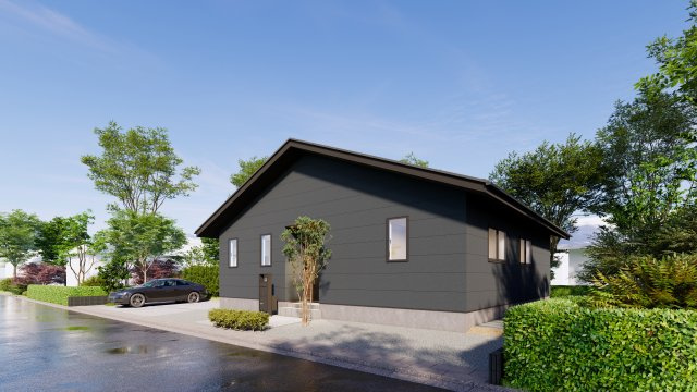 軽井沢町発地の外観パース|仕様のご確認やローンのご相談は＜Tel 026-477-7419＞まで♪