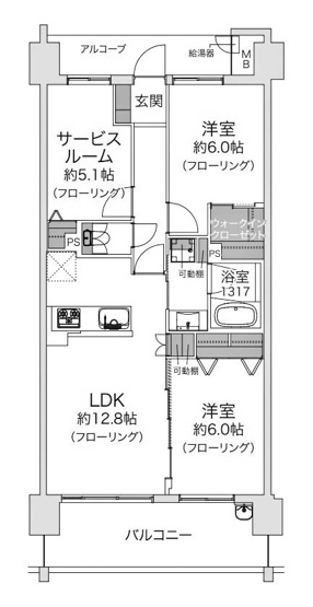 【間取り】 | コスモシティ梅小路公園