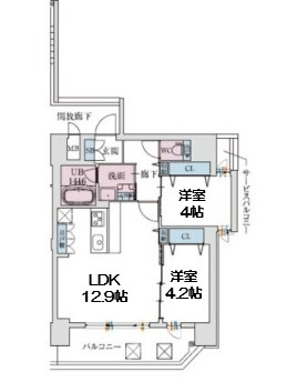 【間取り】 | スプランディッド梅田WEST