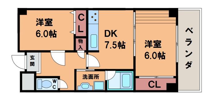 【間取り】 | リヴェール千扇