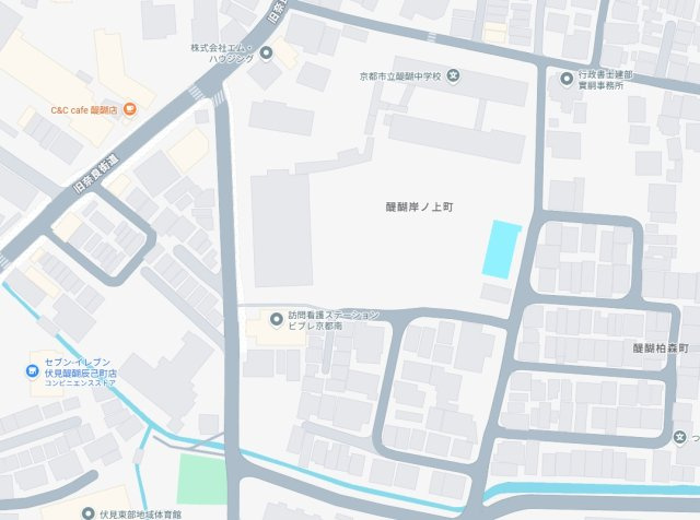 京都市伏見区醍醐岸ノ上町　第1期　新築一戸建ての地図