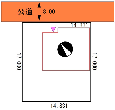 【区画図】 | 文苑1丁目7-16売家