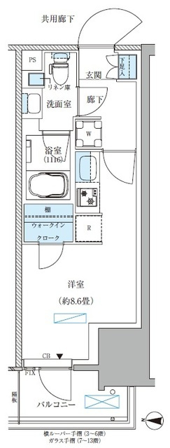 パークアクシス西大島コンフォートスクエアの間取り