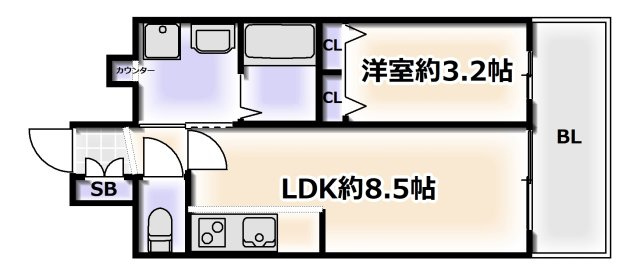 【間取り】 | プレサンス四天王寺前夕陽ヶ丘凛宮