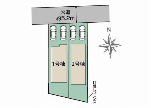 【区画図】 | 【仲介手数料０円】秦野市羽根　新築一戸建て　全2棟 | 秦野市羽根　新築一戸建て　全2棟
