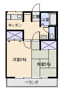 大賀茂サンライズ壱番館の間取り
