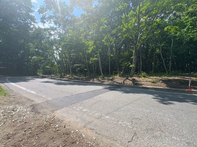 軽井沢町追分の前面道路含む現地写真