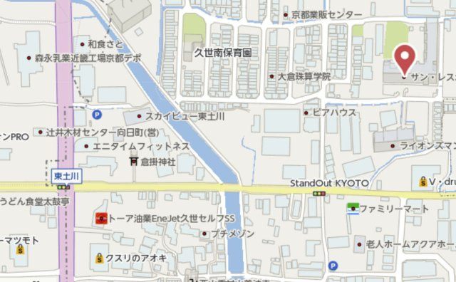 サンレスポアール　6階の地図