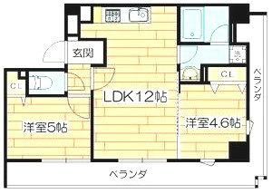 【間取り】 | プレステージ12番館