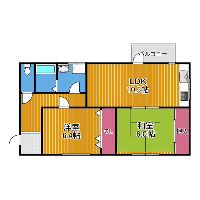 栄町ハイツの間取り