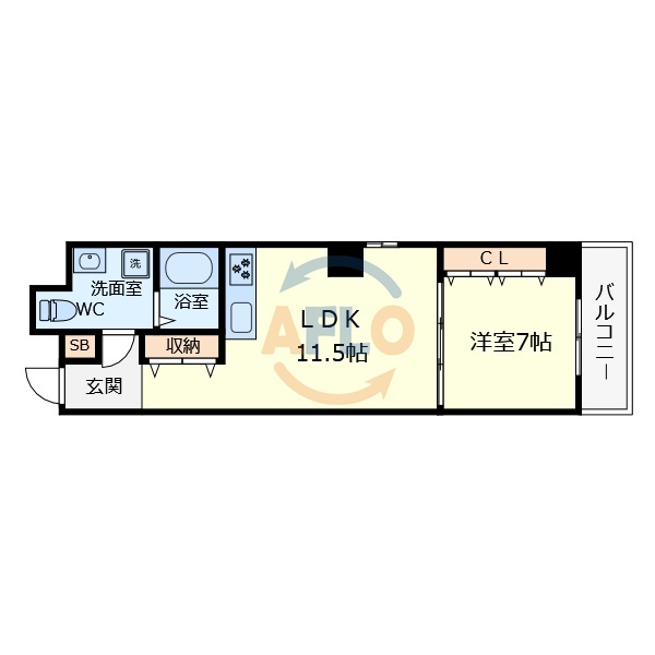 オブリオポルタ上町台の間取り|オブリオポルタ上町台　間取り