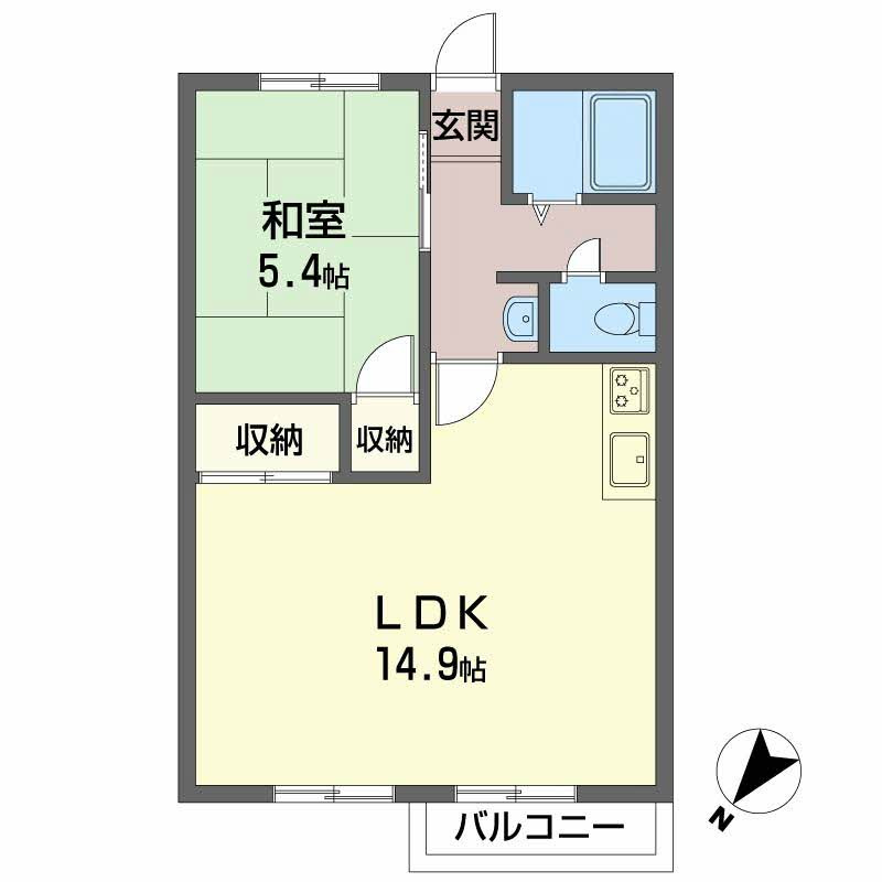 フレグランス新野辺の間取り