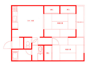 ミスエルマール中央の間取り|各居室広々とした間取り♪