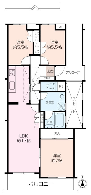 ベルヴィル茅ヶ崎松が丘の画像
