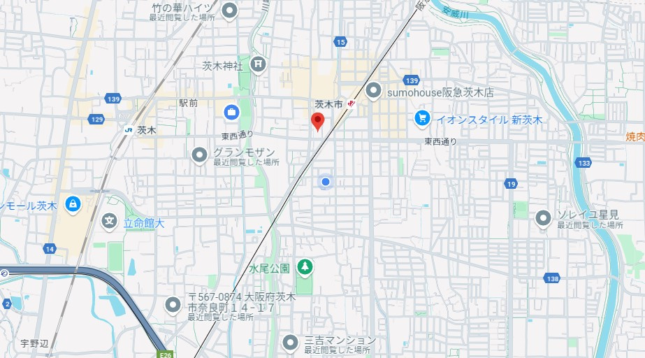 椿ハイツの地図