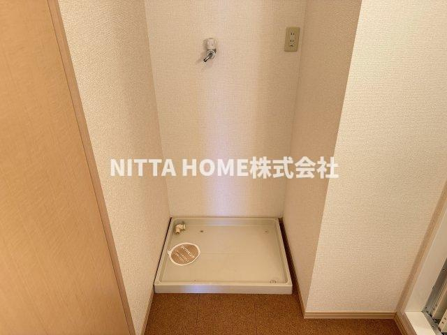 ラ・ピュールメゾン　Ｃ棟の洗面所|室内洗濯機置き場も完備◎