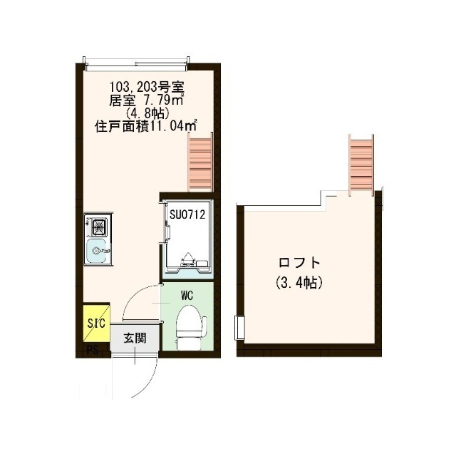 ハーモニーテラス高円寺南Ⅱの間取り