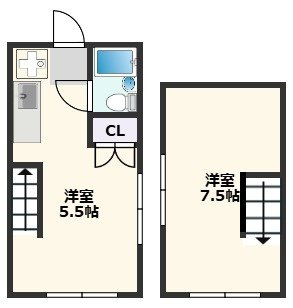 【間取り】 | グレースコーポⅡ